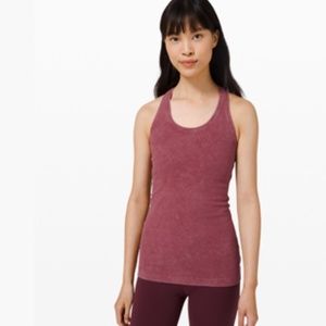 Lululemon COOL RACERBACK II *DYE  Washed Chianti